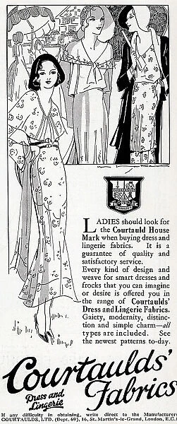 Courtaulds Fabrics Advertisement