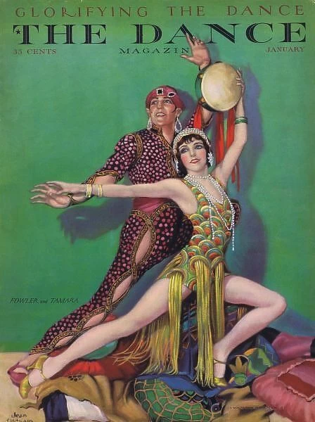 Cover of Dance magazine, January 1928