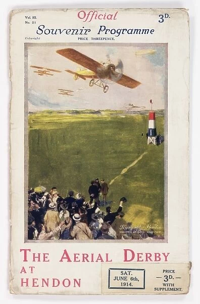 Cover design, Aerial Derby at Hendon
