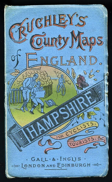 Cover design, county map of Hampshire