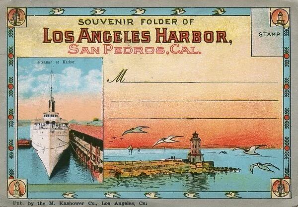 Cover design, Los Angeles Harbour, California, USA
