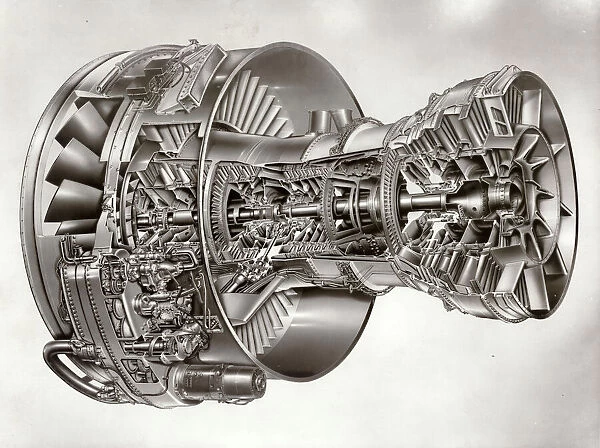 Cross-sectional drawing of the Rolls-Royce RB211