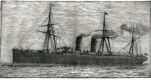 Cunard ship, Etruria, passenger liner