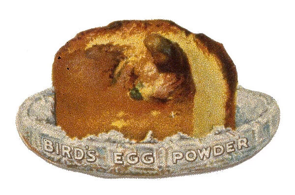 Cutout advertisement for Birds Egg Powder