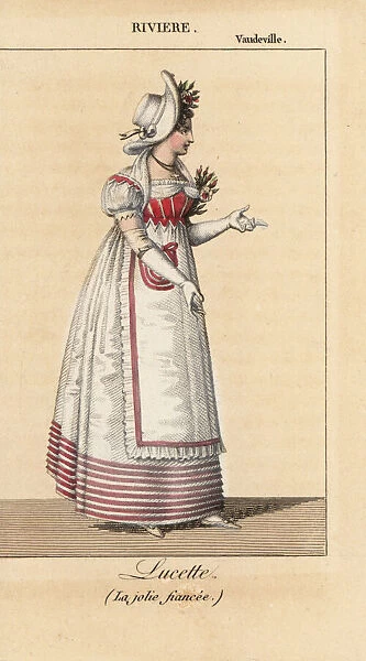 Dancer Mlle. Riviere as Lucette in La jolie fiancee