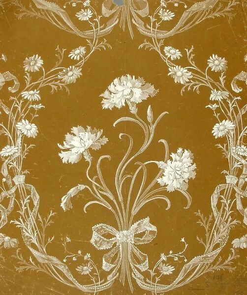 Design for wallpaper with flowers