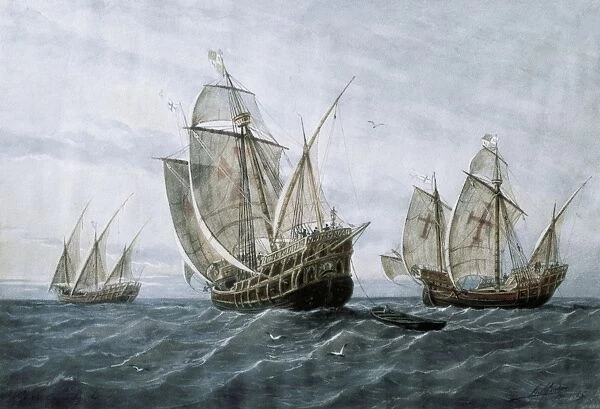 Discovery of America (1492). The caravels that