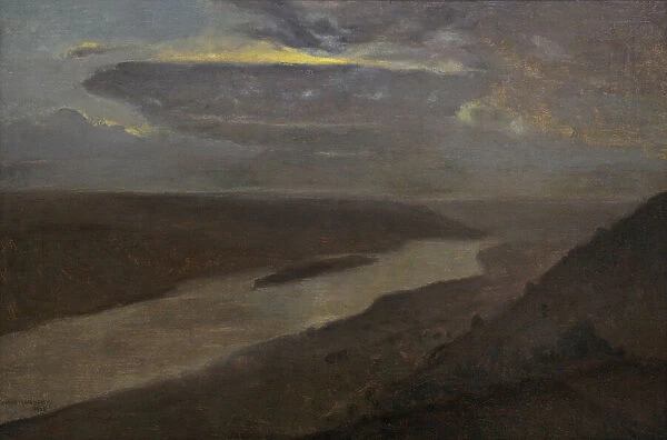 The Dniester River at Night, 1906, by Jozef Chelmonski