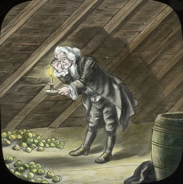 Doctor looking at apples