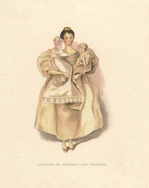 Dolls representing courtier Alice, Countess of Rothesay