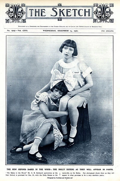 Dolly Sisters on front cover of the Sketch 1921
