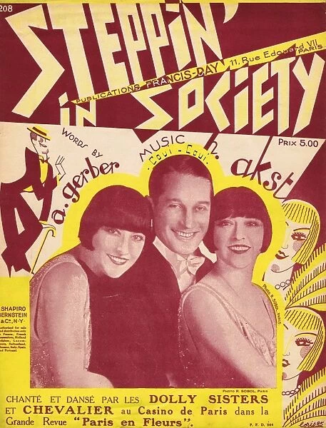 The Dolly Sisters and Maurice Chevalier from Paris En Fleurs