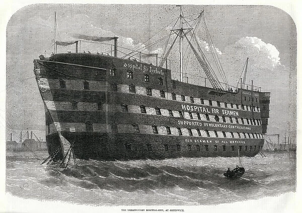 Dreadnought Hospital ship at Greenwich 1870