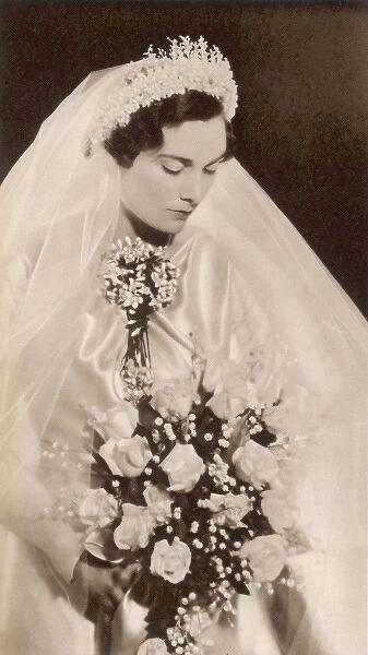 The Duchess of Gloucester on her wedding day
