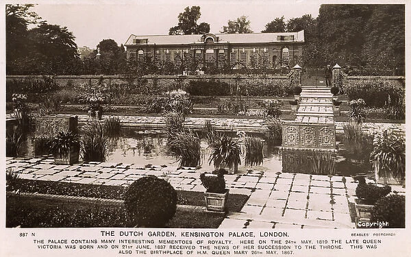 Dutch Garden, Kensington Palace, London