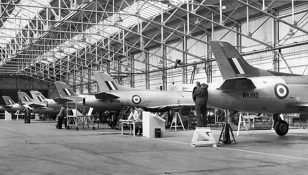 Early Supermarine Swifts on the production line
