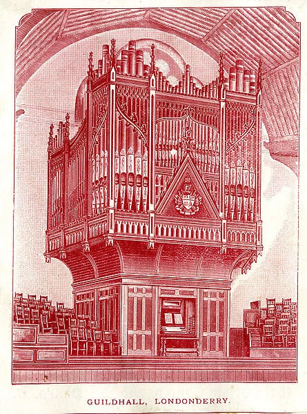 Early Victorian organ, Guildhall, Londonderry, Ireland