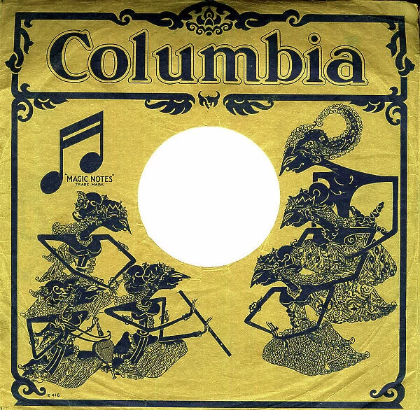 Eastern musicians on Columbia record sleeve