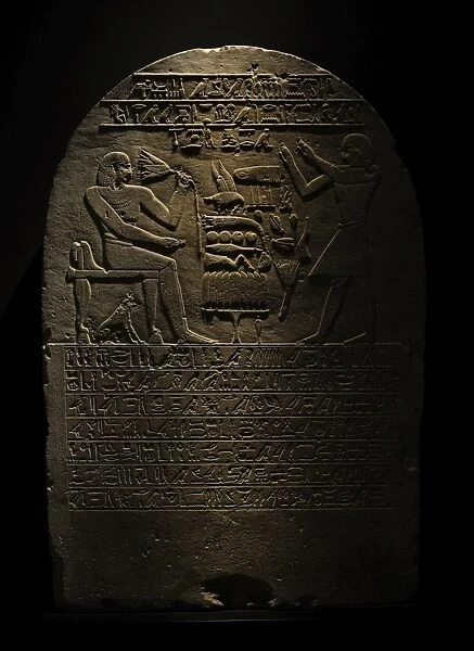 Egypt. Stele of General Intef (Antef). Carlsberg Glyptotek M