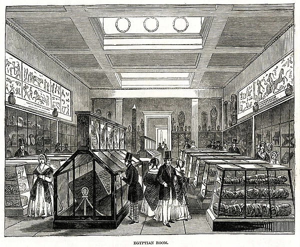 Egyptian Room, British Museum, London 1847