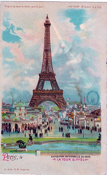 Eiffel Tower during Parisian International Exhibition 1900