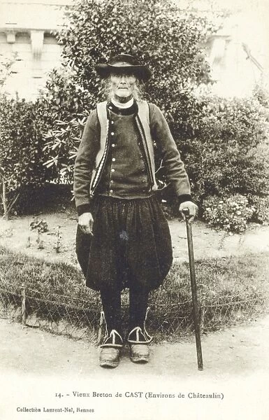 Elderly Breton Man, France