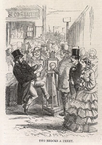 Electric Shock Machine, on Derby Day, 1860