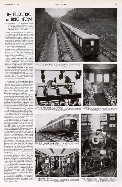By electric train to Brighton, 1932