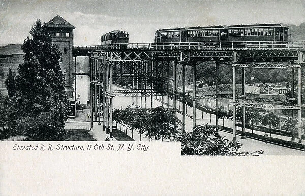 Elevated Railroad Structure - 110th Street, New York City