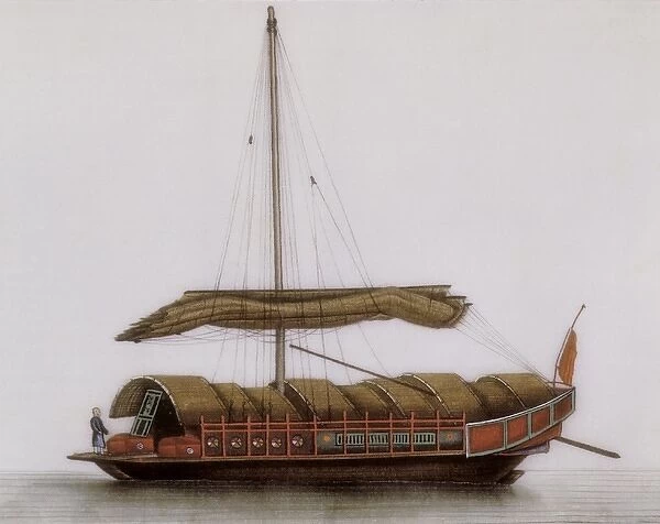 Embarkation of a sailing boat, Qianlong Period (1736-96)