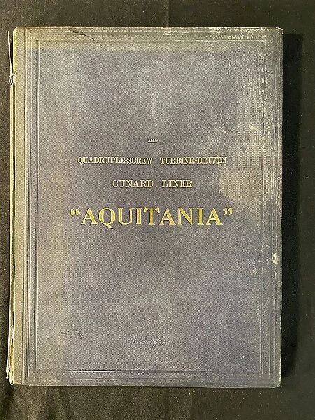 Engineering magazine, bound copy of the Aquitania