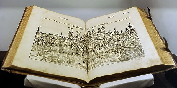 Engraving depicting the city of Nuremberg. Nuremberg Chronic