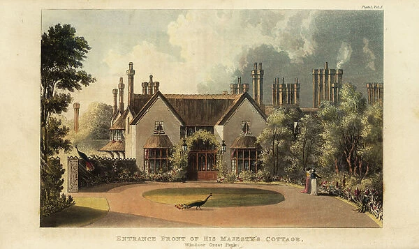 Front entrance to his majestys cottage, Windsor
