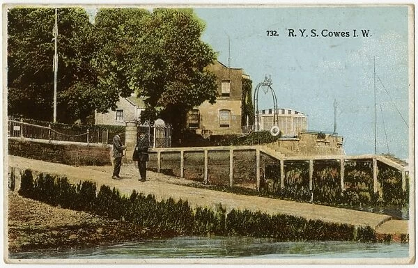 The entrance to The Royal Yacht Squadron at Cowes, IOW