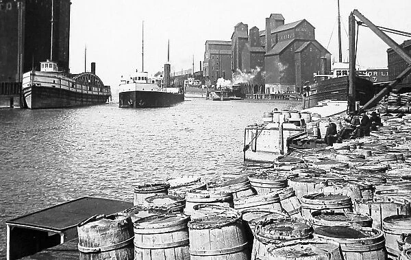 Erie Canal Buffalo USA early 1900s
