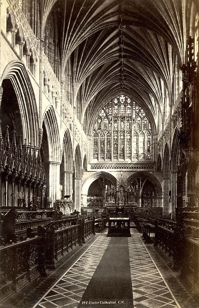 Exeter Cathedral, Devon, interior view