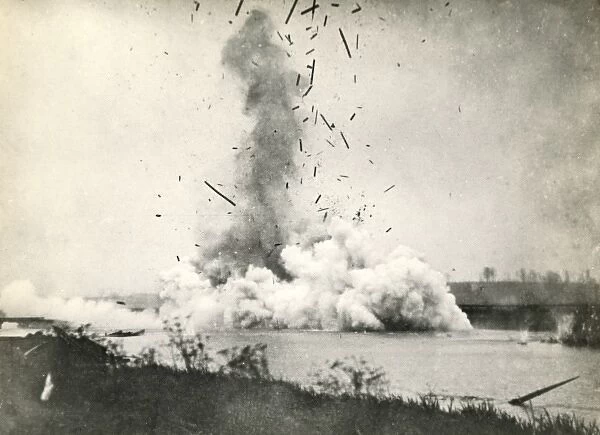 Explosion on American Front, WW1