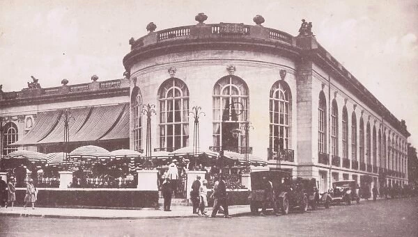 The exterior of the Restaurant des Ambassadeurs, part of the