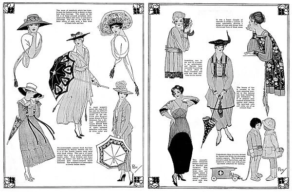 Becoming fashions combined with true economy, WW1