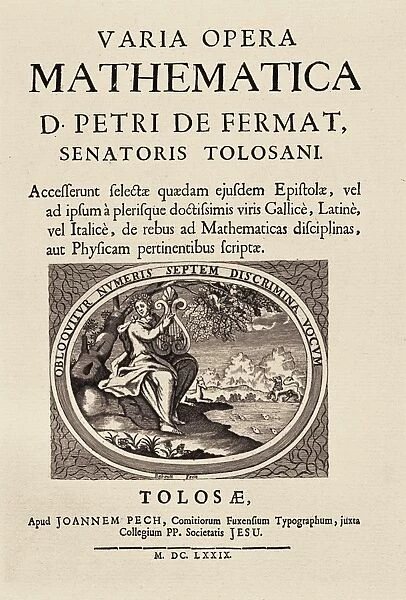 FERMAT, Pierre de (1601-1665). French lawyer