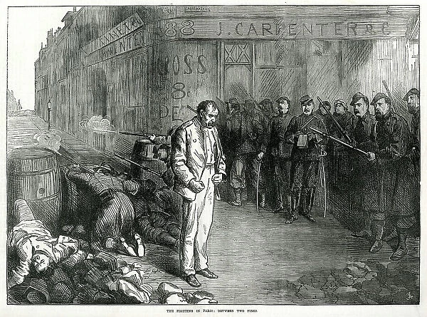Fighting at the Barricades; Paris Commune 1871