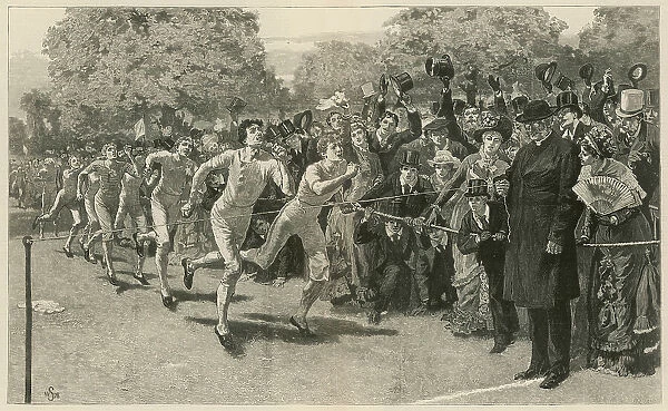 The Finish of the Mile Race- A Dead Heat