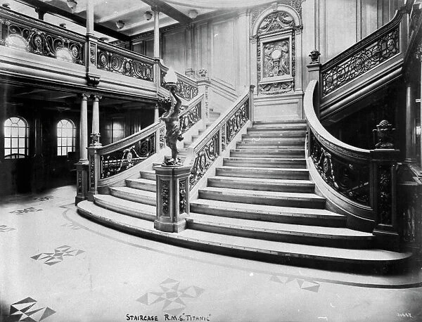 First Class staircase on Titanic