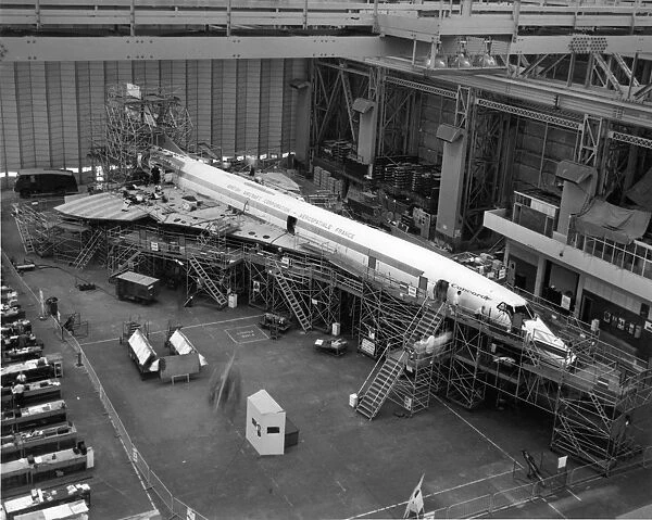 The first pre-production Concorde 01 at Filton