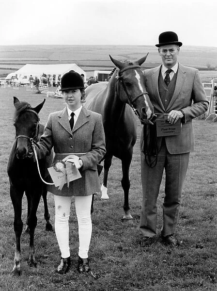 First prize mare and foal at the Royal Cornwall Show