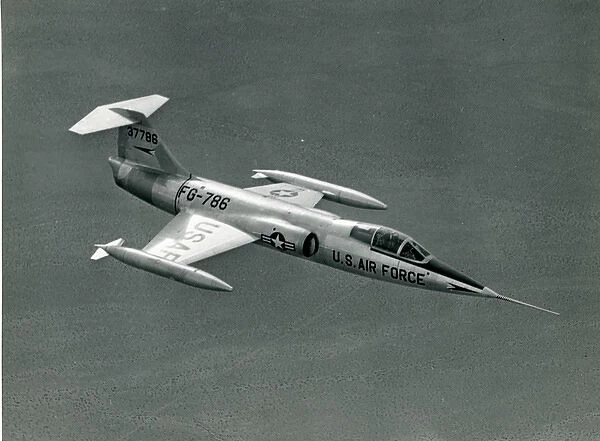 The first prototype Lockheed XF-104-LO Starfighter, 53-7786