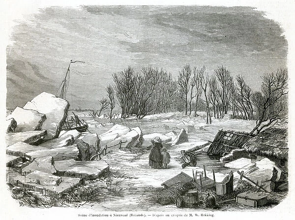 FLOODS AT NIEUWaL 1861