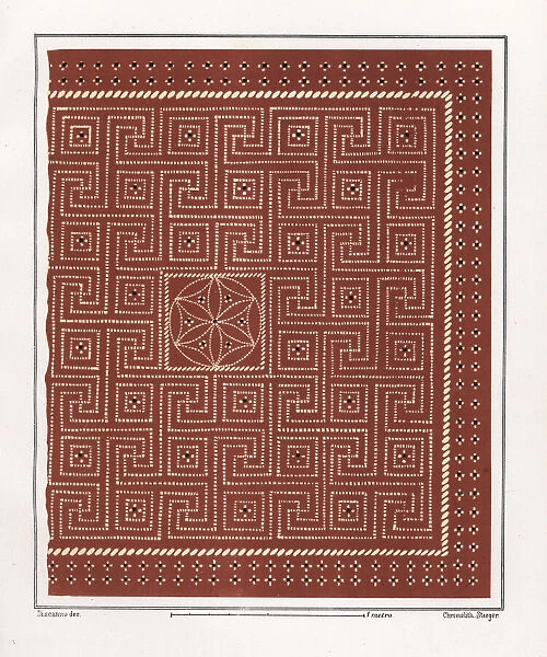 Floor mosaic from the House of Epigrams, Regio