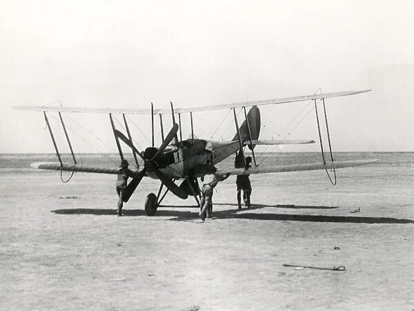 Food supplies by aeroplane during the Siege of Kut, WW1
