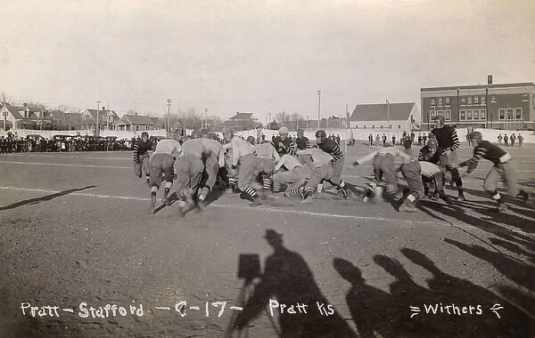 Football game at Pratt, Kansas, USA